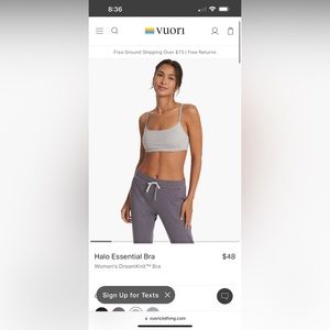 Vuori Halo Essential Bra